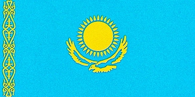 哈薩克斯坦國旗-哈薩克斯坦國旗國徽圖片及含義