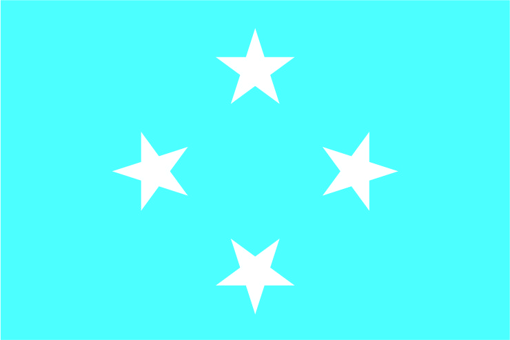密克羅尼西亞聯邦國旗-密克羅尼西亞聯邦國旗國徽圖片及含義